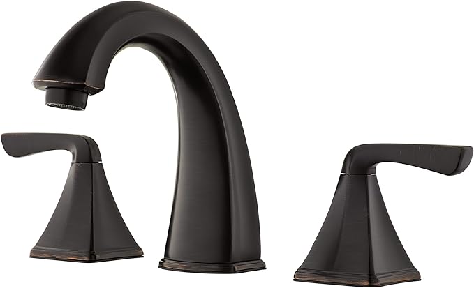 Pfister Selia Bathroom Sink Faucet, 8-Inch Widespread, 2-Handle, 3-Hole, Tuscan Bronze Finish, LF049SLYY