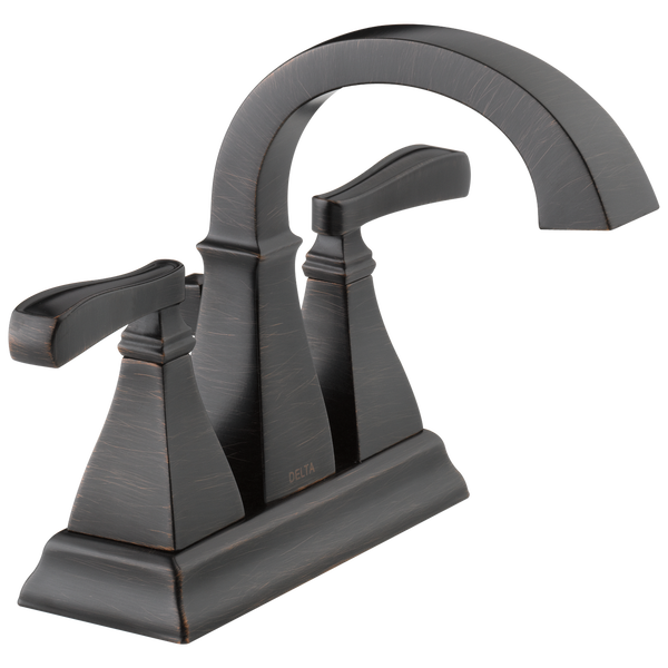 Delta Lakewood Two Handle Centerset Bathroom Faucet In Venetian Bronze
