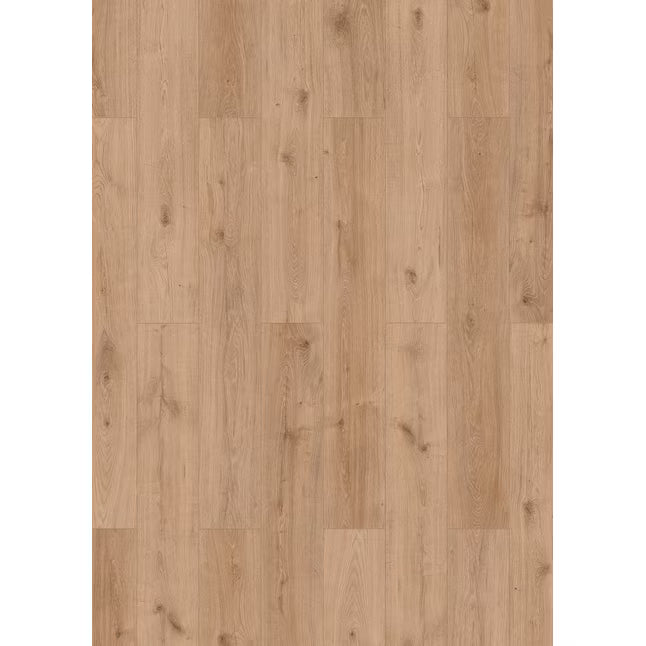 Allen+Roth Sierra Tan Oak 8-mm T x 8-in W x 50-in L Water Resistant Wood Plank Laminate Flooring (23.92-sq ft / per box)
