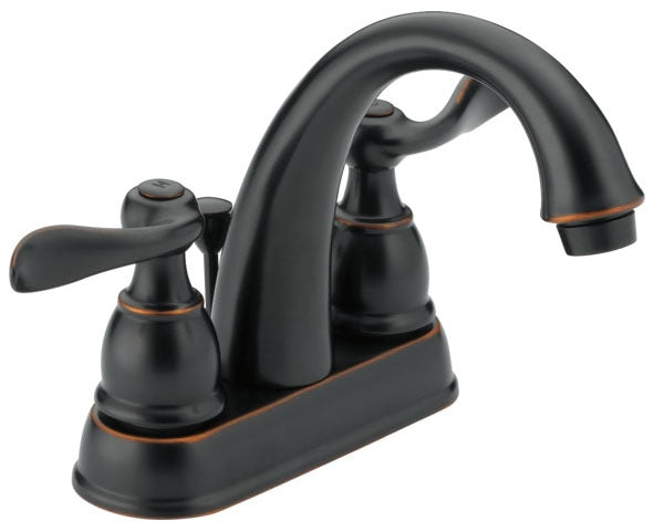 Delta Windemere Two Handle Lavatory Faucet 4 in. Oil Rubbed Bronze