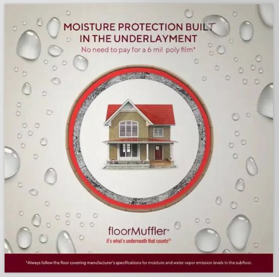 Premium Acoustical High Quality 100 sq.f Flooring Underlayment