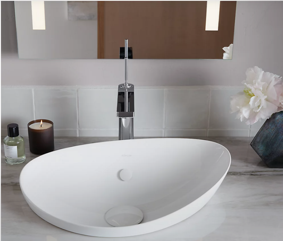 KOHLER 21" oval vessel bathroom sink