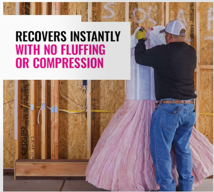 Owens Corning R-19 Unfaced Fiberglass Insulation 77.5 Sq.ft (15 in x 93 in) Pack of 5