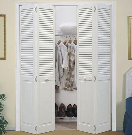RELIABILT Primed/Unfinished Louver Pine Wood Bifold Door