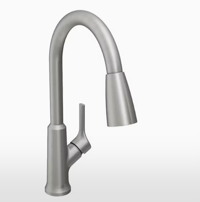 Elkay Single Hole Lustrous Steel Kitchen Faucet