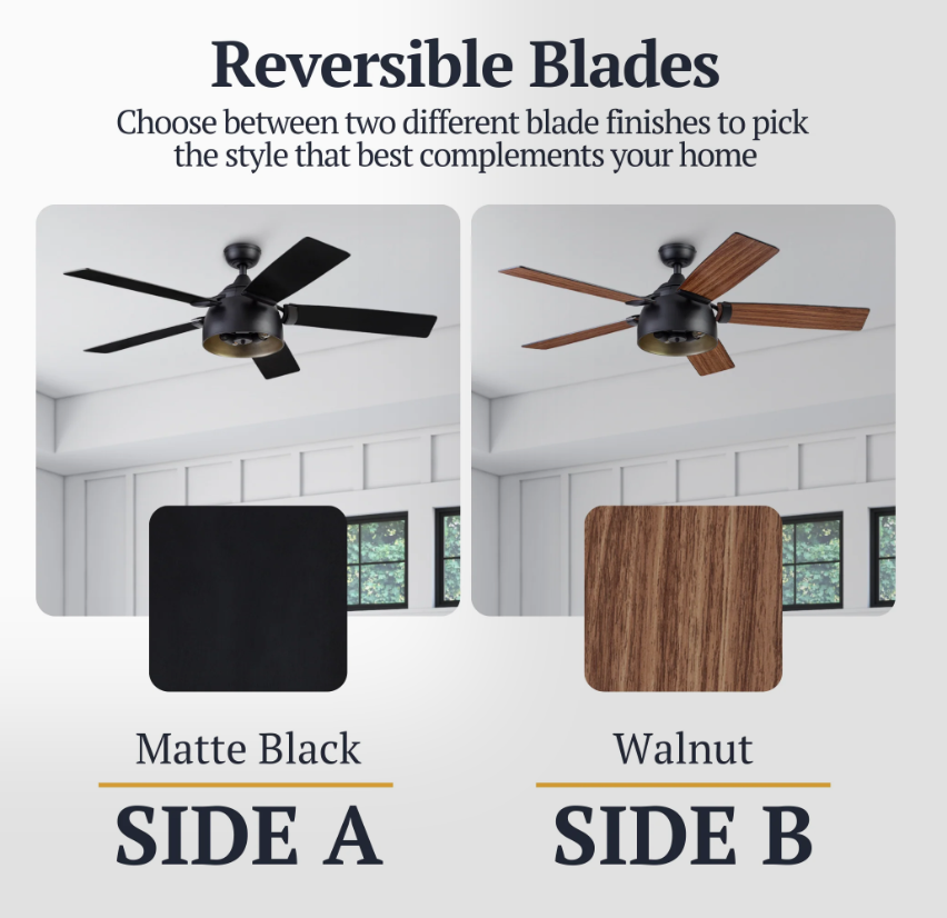 Prominence Home Octavia 52 Inch LED Ceiling Fan