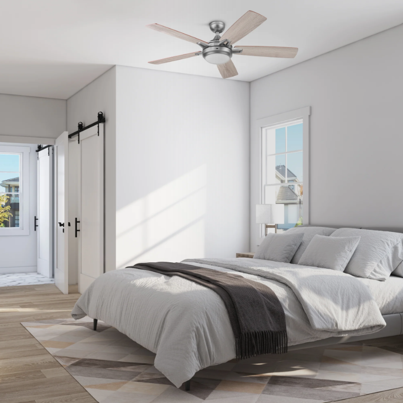 Prominence Home 52 Inch Lorelai Pewter Smart Ceiling Fan