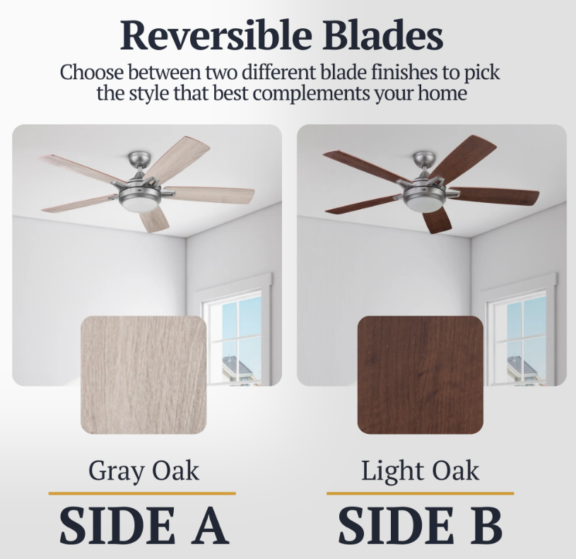 Prominence Home 52 Inch Lorelai Pewter Smart Ceiling Fan