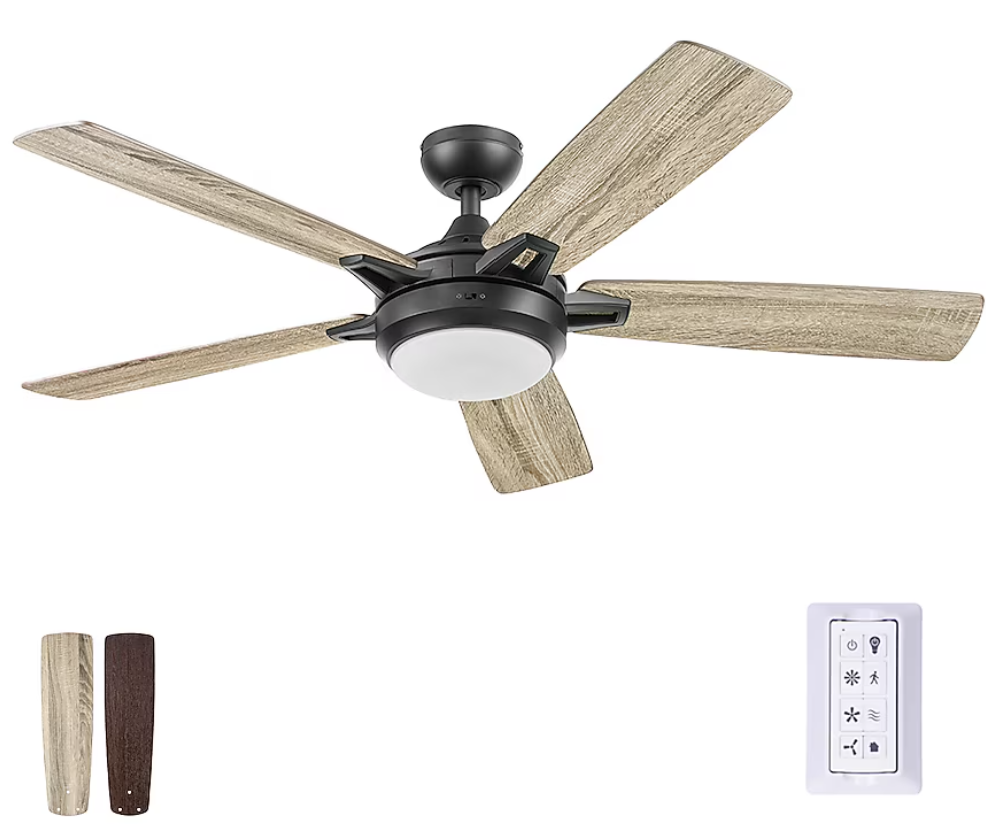 Prominence Home Kailani Bronze 52 Inch Modern Smart Ceiling Fan