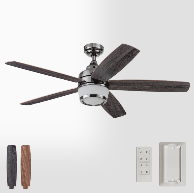 Prominence Home Tennyson 48 Inch Modern Indoor LED Ceiling Fan