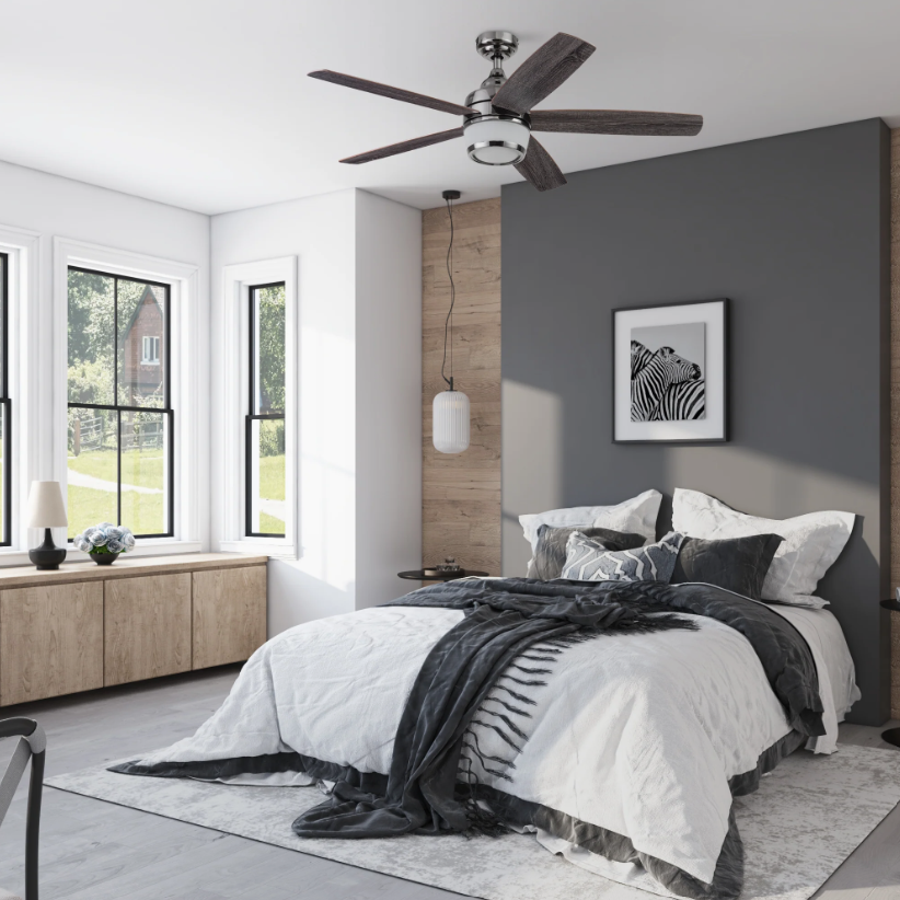 Prominence Home Tennyson 48 Inch Modern Indoor LED Ceiling Fan