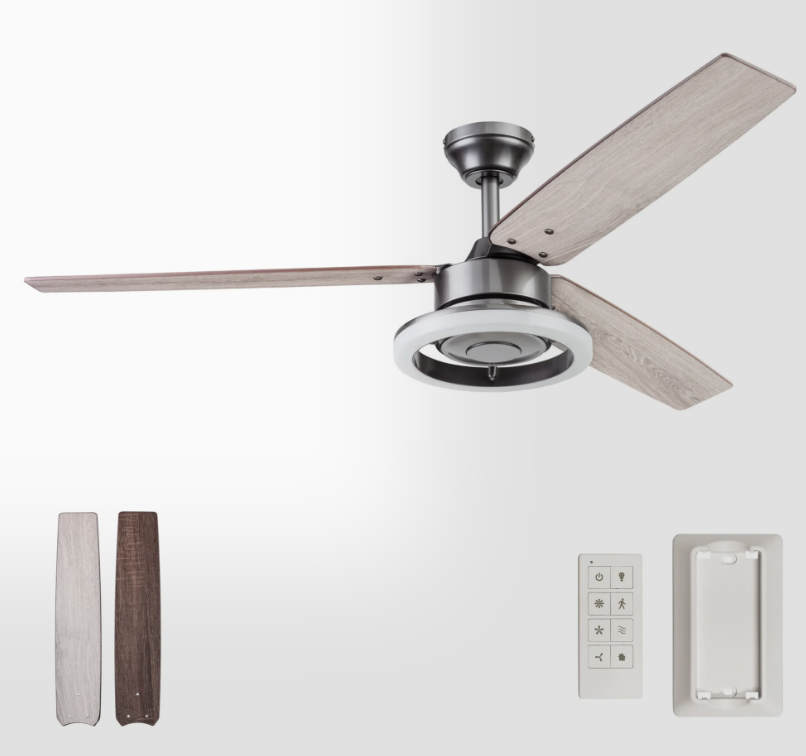 Prominence Home Orbis 52 in Gun Metal Ceiling Fan