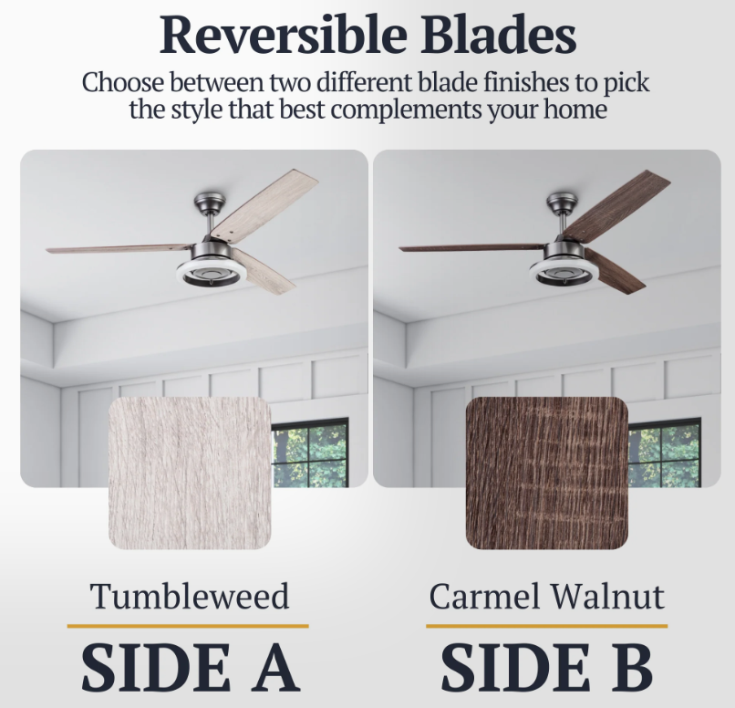 Prominence Home Orbis 52 in Gun Metal Ceiling Fan