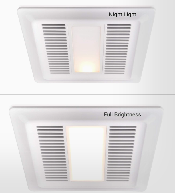 Miseno Ultra Quiet Exhaust Fan With LED Lighting