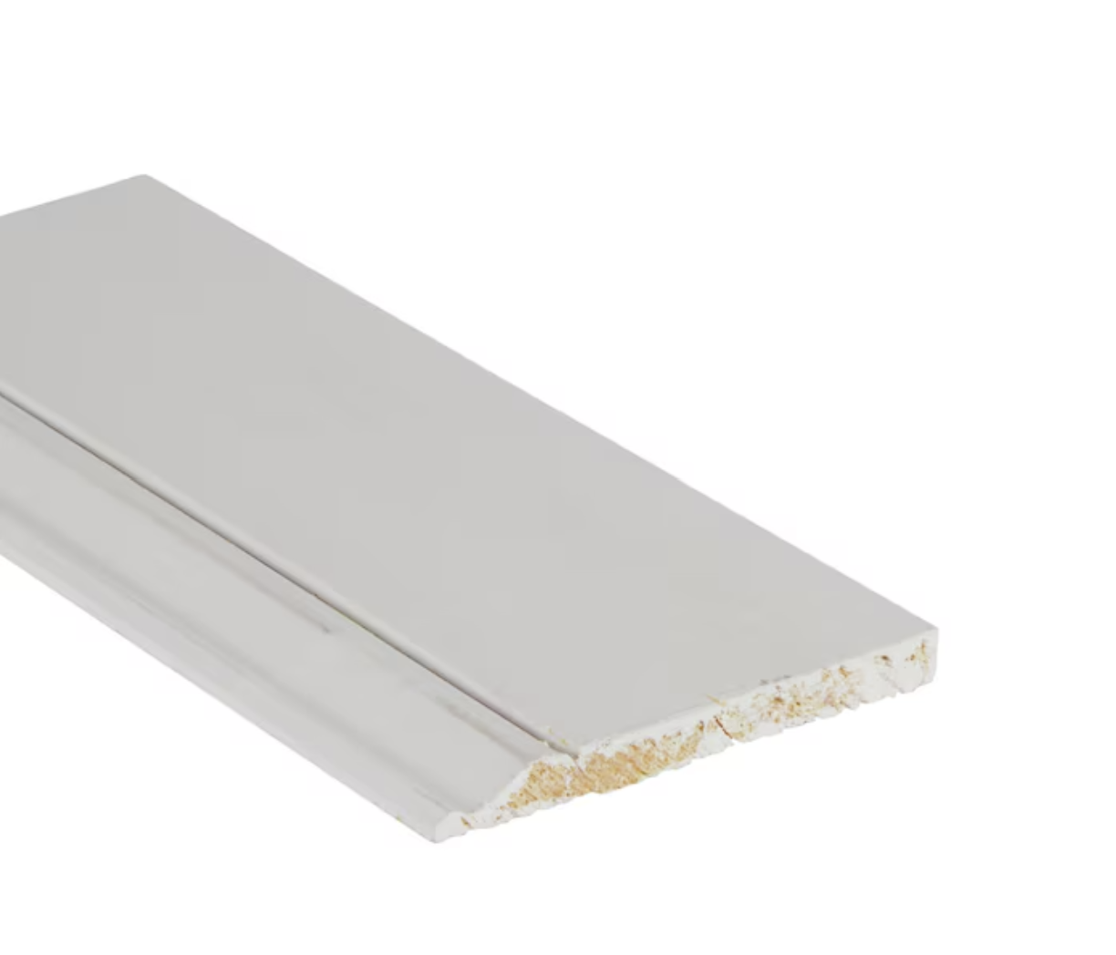 9/16-in x 5-1/4-in x 8-ft Colonial Primed Pine Baseboard Moulding Trim (Pack of 8)