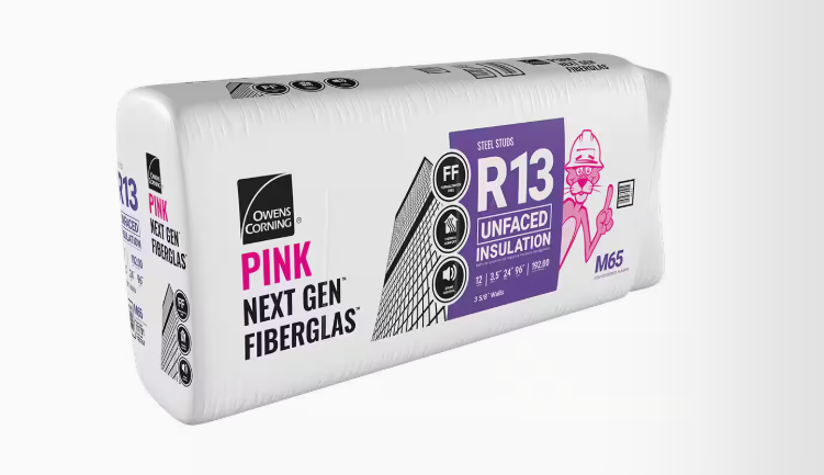 Owens Corning R-13 Unfaced Fiberglass Insulation Batt 192 Sq.ft (24 in. x 96 in.)