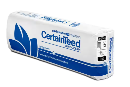 CertainTeed R30 Kraft Faced Fiberglass Insulation 58.67 Sq.ft 16 in. x 48 in.