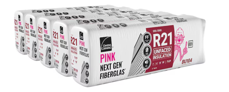 Owens Corning R-21 Wall Unfaced Fiberglass Insulation 74.69-Sq.ft (16in x 96in)