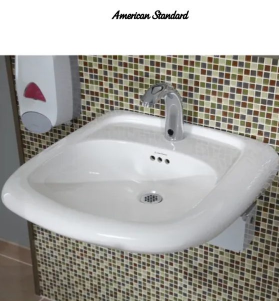 American Standard Murro White Wall Mounted Bathroom Sink