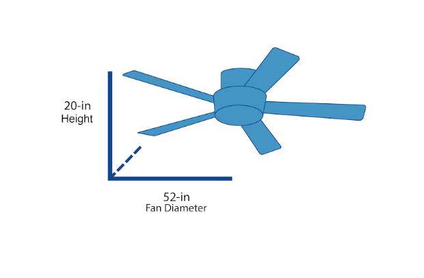 Harbor Breeze Cedar Bluff 52-in Matte Black Ceiling Fan