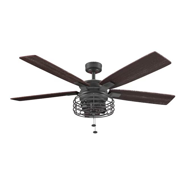 Harbor Breeze Cedar Bluff 52-in Matte Black Ceiling Fan