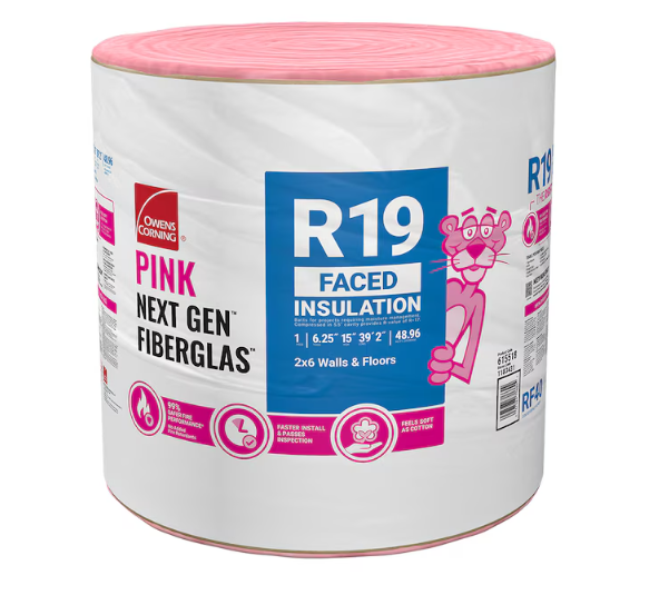 Owens Corning R- 19 Kraft faced Fiberglass Roll Insulation 48.96-sq ft (15-in W x 39.2-ft L)