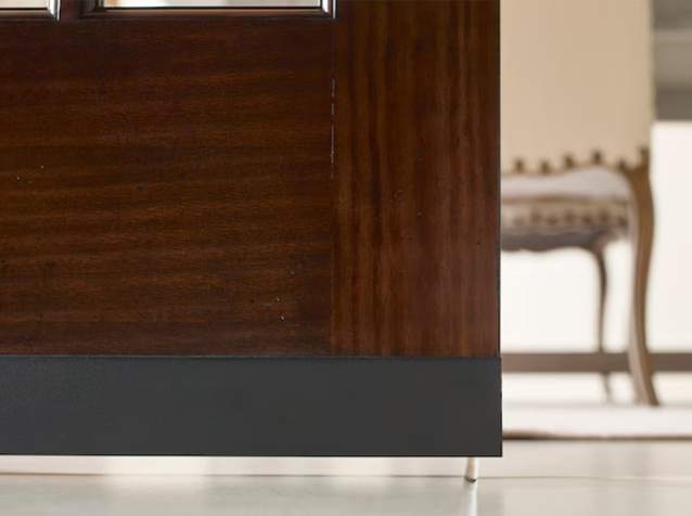 JELD-WEN 72-in Soft Close Single Barn door hardware kit in Matte Black