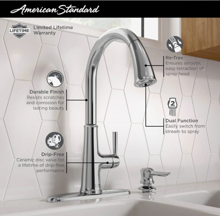 American Standard Maven Pull-Down Kitchen Faucet