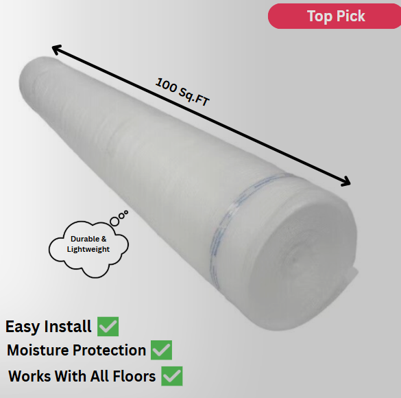 Blue Hawk 100 sq.ft Foam Moisture-Resistant Flooring Underlayment