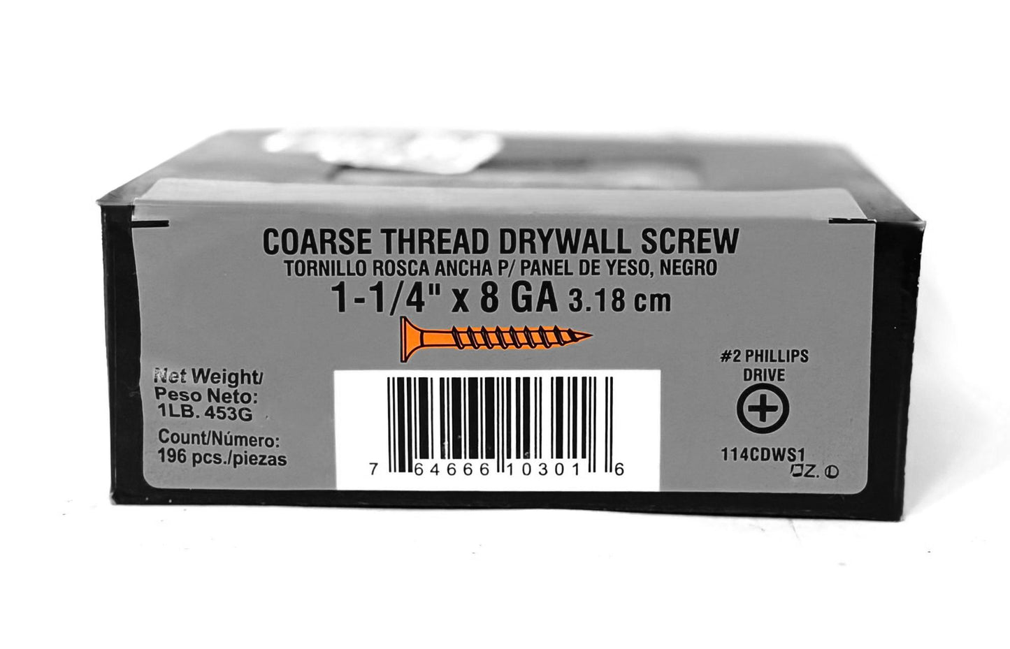 Grip-Rite 1-1/4 in. Phillips Bugle-Head Coarse Thread Sharp Point Drywall to Wood Screw 1lb.
