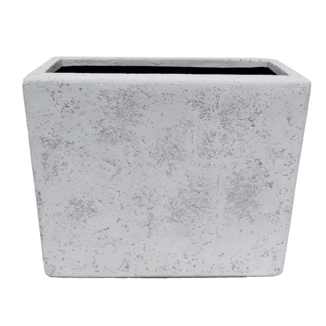 Allen + Roth Origin 21 8-in W Extra Large White Composite Deck Box Planter Pack of 2