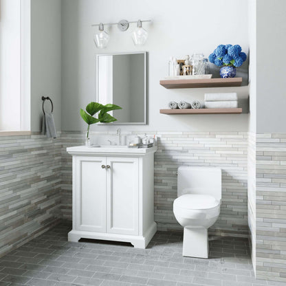 Portage 30in White Single Sink Bathroom Vanity