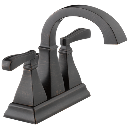 Two Handle Centerset Bathroom Faucet In Venetian Bronze