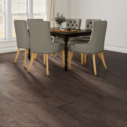Allen+Roth Sierra Brown Oak 8-mm T x 8-in W x 50-in L Laminate Wood Flooring ( 23.92-sq ft / per box) )