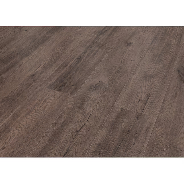 Allen+Roth Sierra Brown Oak 8-mm T x 8-in W x 50-in L Laminate Wood Flooring ( 23.92-sq ft / per box) )