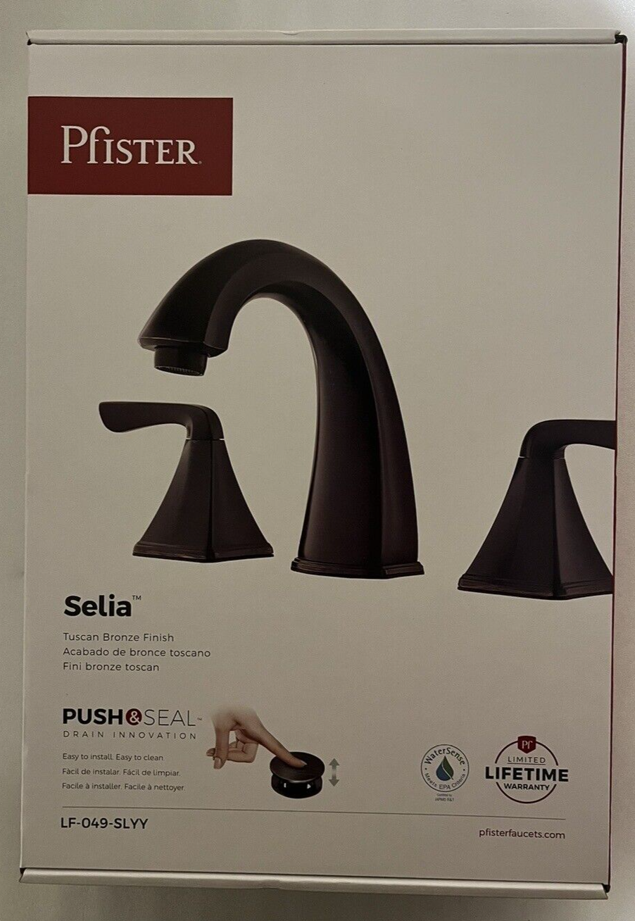 PFISTER SELIA Tuscan Bronze 2 Handle Widespread Bathroom Faucet