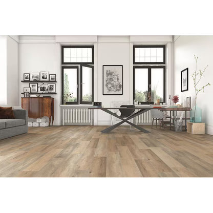 Style Selections  Urbanite Oak 8-mm T x 8-in W x 50-in L Laminate Wood Flooring ( 23.92-sq ft / per box )