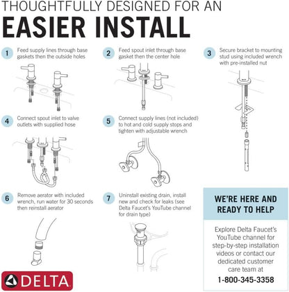 Delta Vesna Spotshield Brushed Nickel Bathroom Faucet