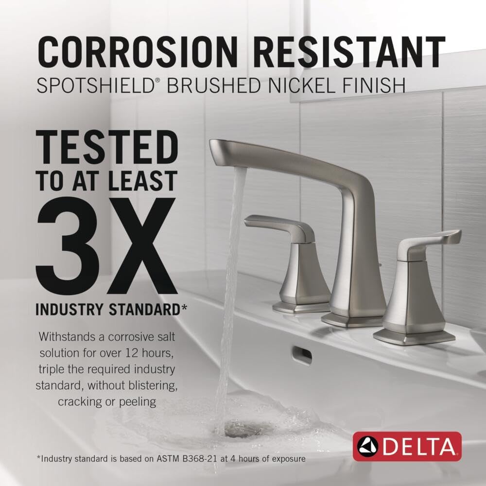 Delta Vesna Spotshield Brushed Nickel Bathroom Faucet