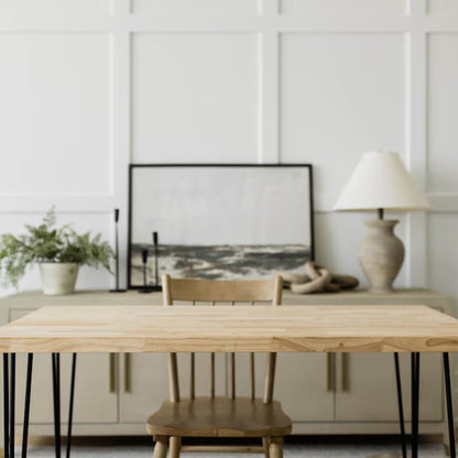 Hevea  Butcher Block Countertop unfinished 8 ft x 25 in x 1.5 in