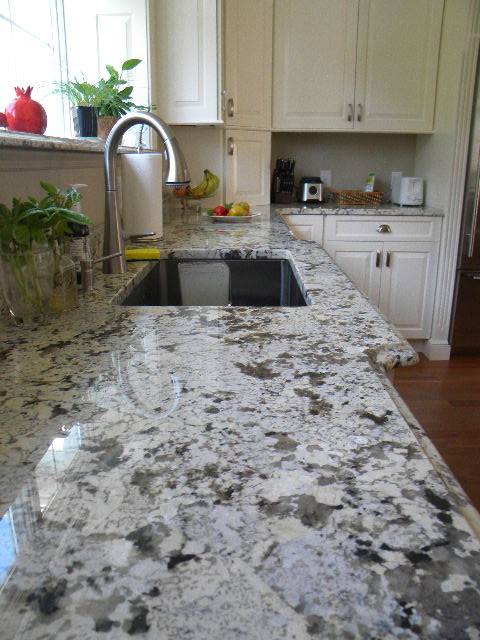 Alaska Whit Sink Real Granite Countertop