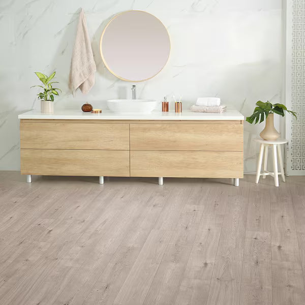 Life proof Corinth Oak 14 mm T x 7.6 in. W Waterproof Laminate Wood Flooring (13.3 sq. ft/case)