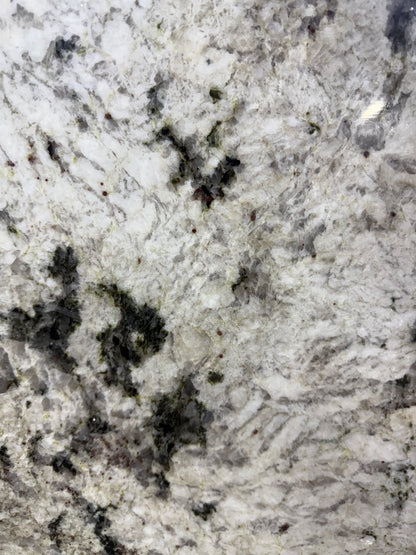 Alaska White 36.inX96.in Corner Real Granite Countertop