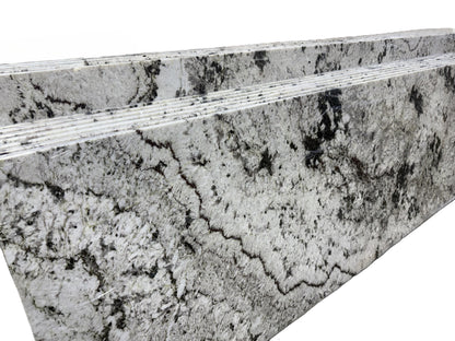 Alaska White 36.inX96.in Corner Real Granite Countertop
