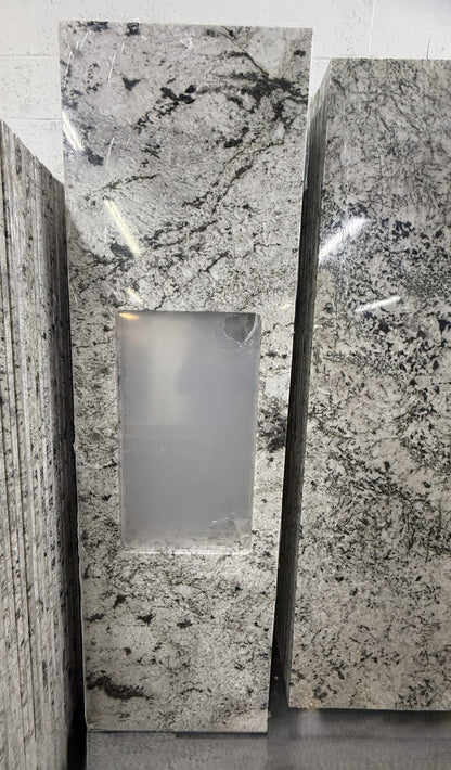 Alaska Whit Sink Real Granite Countertop