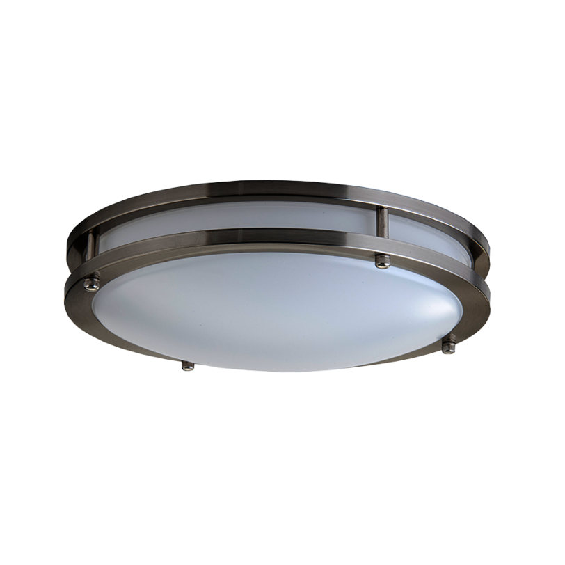 Integarted Led Fixture 12 in Contemporary Integrated LED Fixture, Brushed Nickel Finish ...