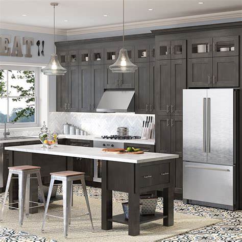 Shaker Cinder Kitchen Cabinets