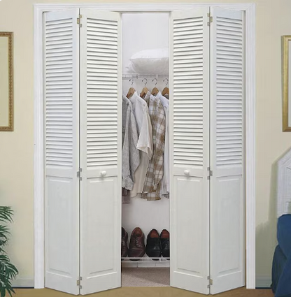 RELIABILT Primed/Unfinished Louver Pine Wood Bifold Door