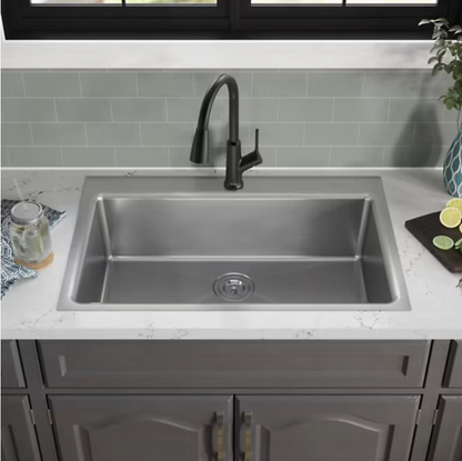 Elkay Single Hole Matte Black Kitchen Faucet