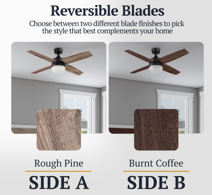 Prominence Home Atlas Expresso 44 Inch LED Ceiling Fan